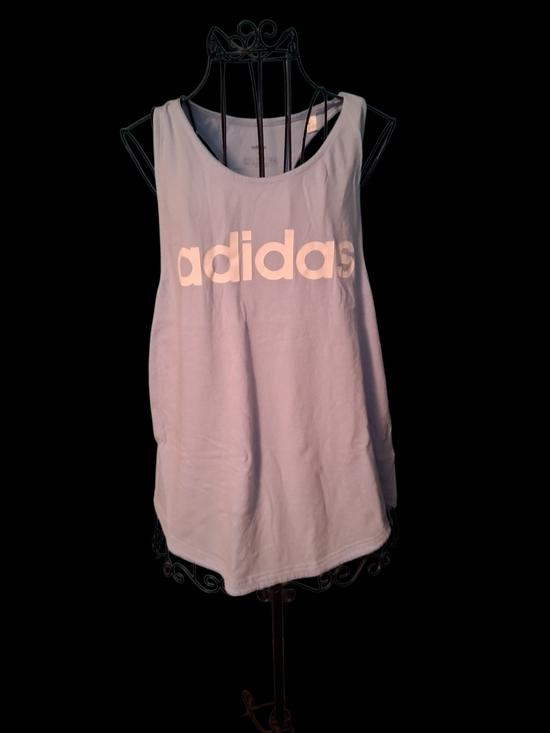 adidas Tops - adidas Women's Light Blue Logo Tank Top